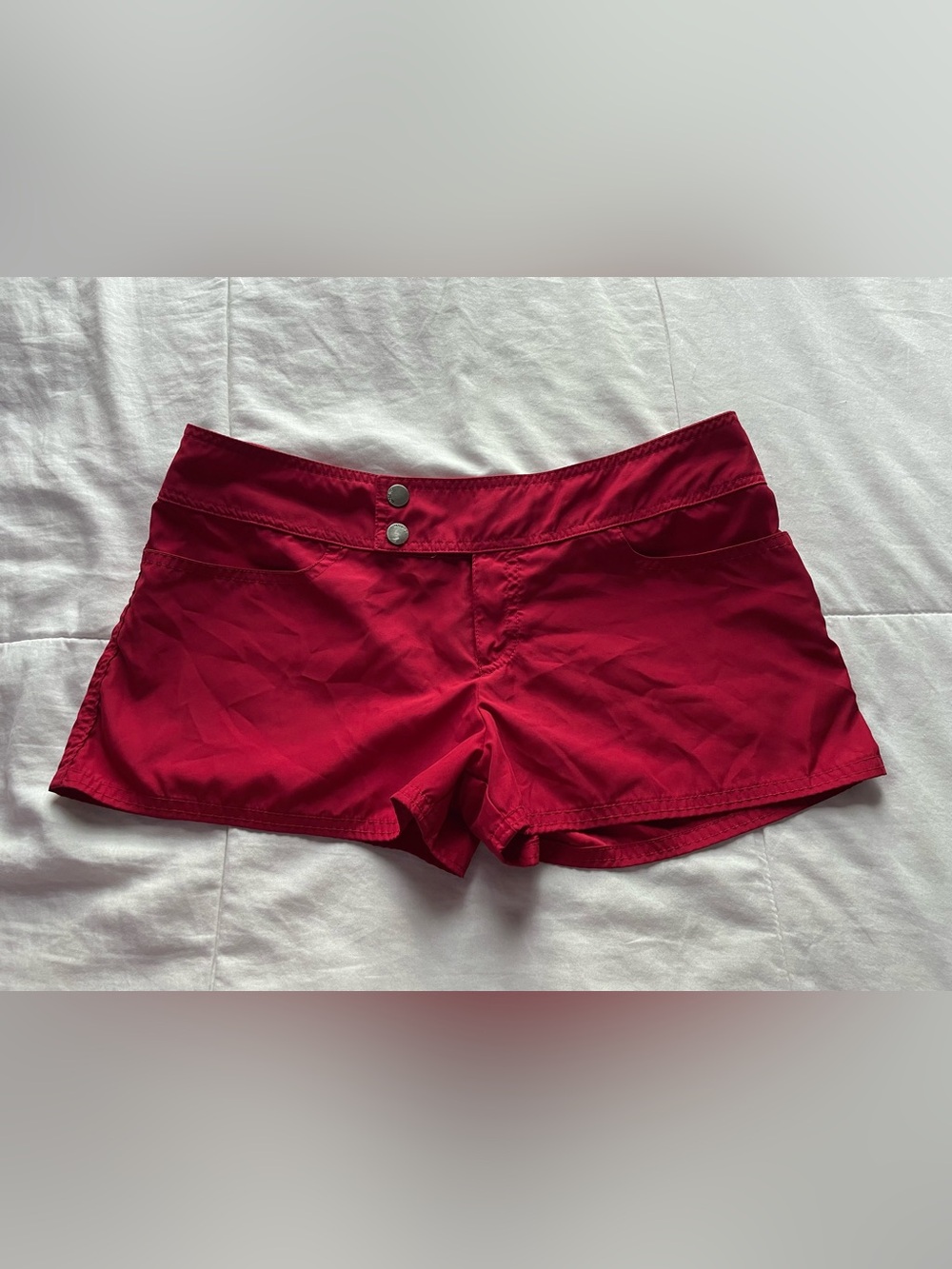 Mossimo Y2K Low Rise Cherry Red Micro Mini Shorts Small Bratz Going Out Swim 00s